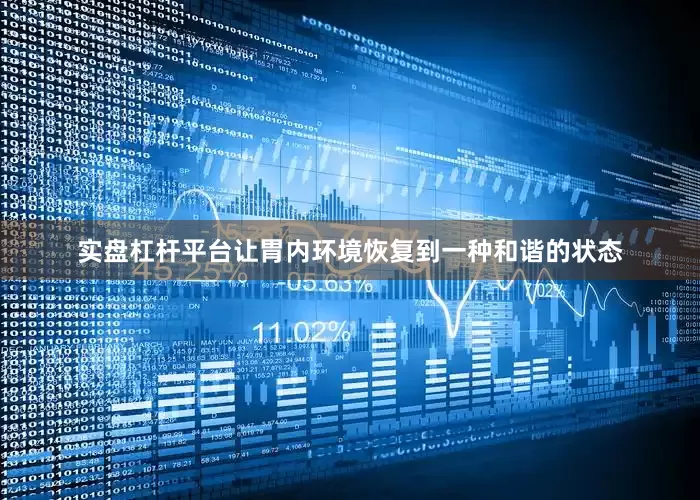 实盘杠杆平台让胃内环境恢复到一种和谐的状态